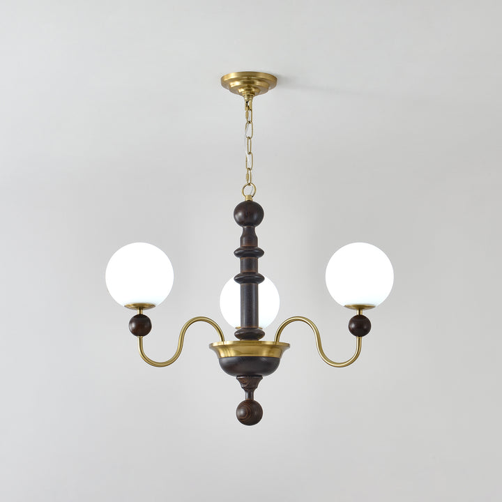 Vintage Curved Sphere Chandelier - Vakkerlight