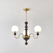 Vintage Curved Sphere Chandelier