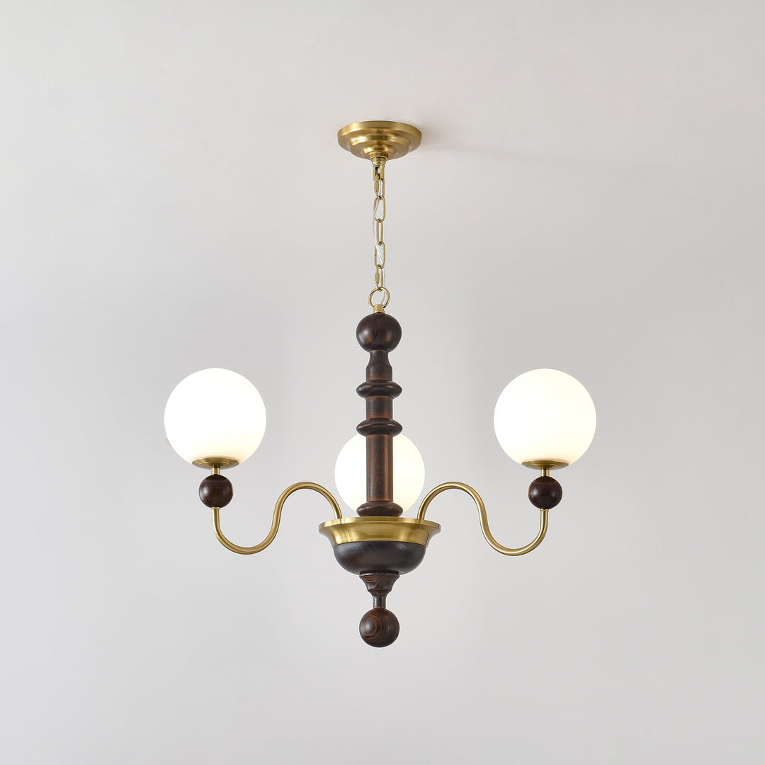 Vintage Curved Sphere Chandelier - Vakkerlight