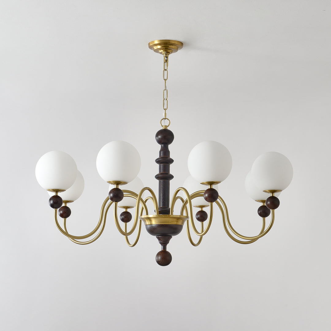 Vintage Curved Sphere Chandelier - Vakkerlight