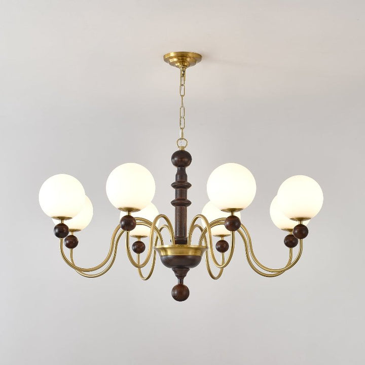 Vintage Curved Sphere Chandelier - Vakkerlight