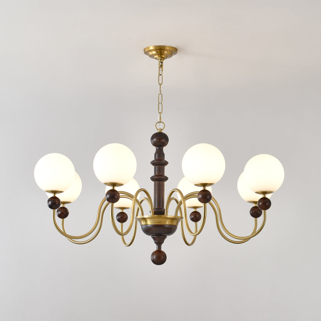 Vintage Curved Sphere Chandelier - Vakkerlight