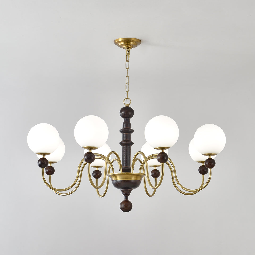 Vintage Curved Sphere Chandelier - Vakkerlight