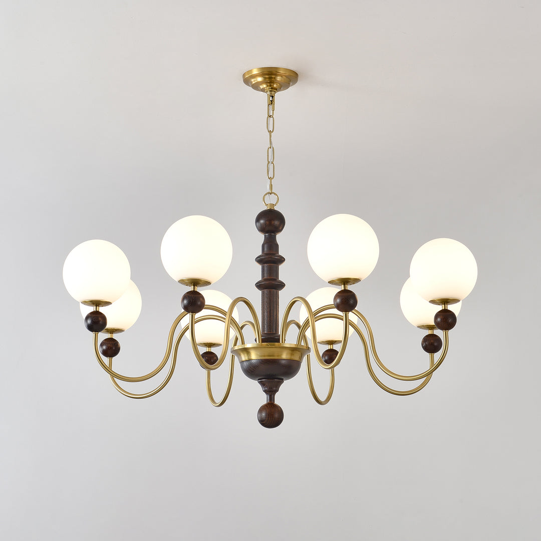 Vintage Curved Sphere Chandelier - Vakkerlight