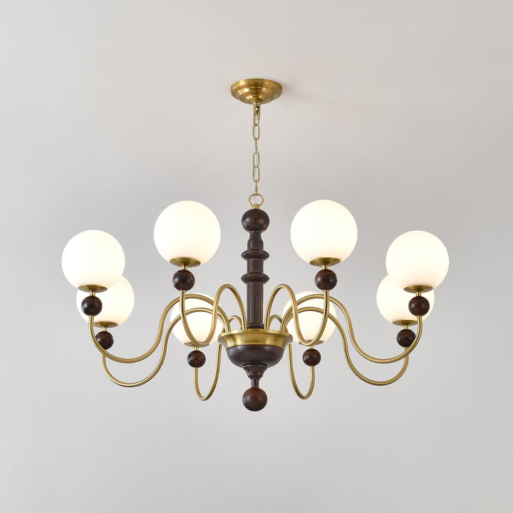 Vintage Curved Sphere Chandelier - Vakkerlight