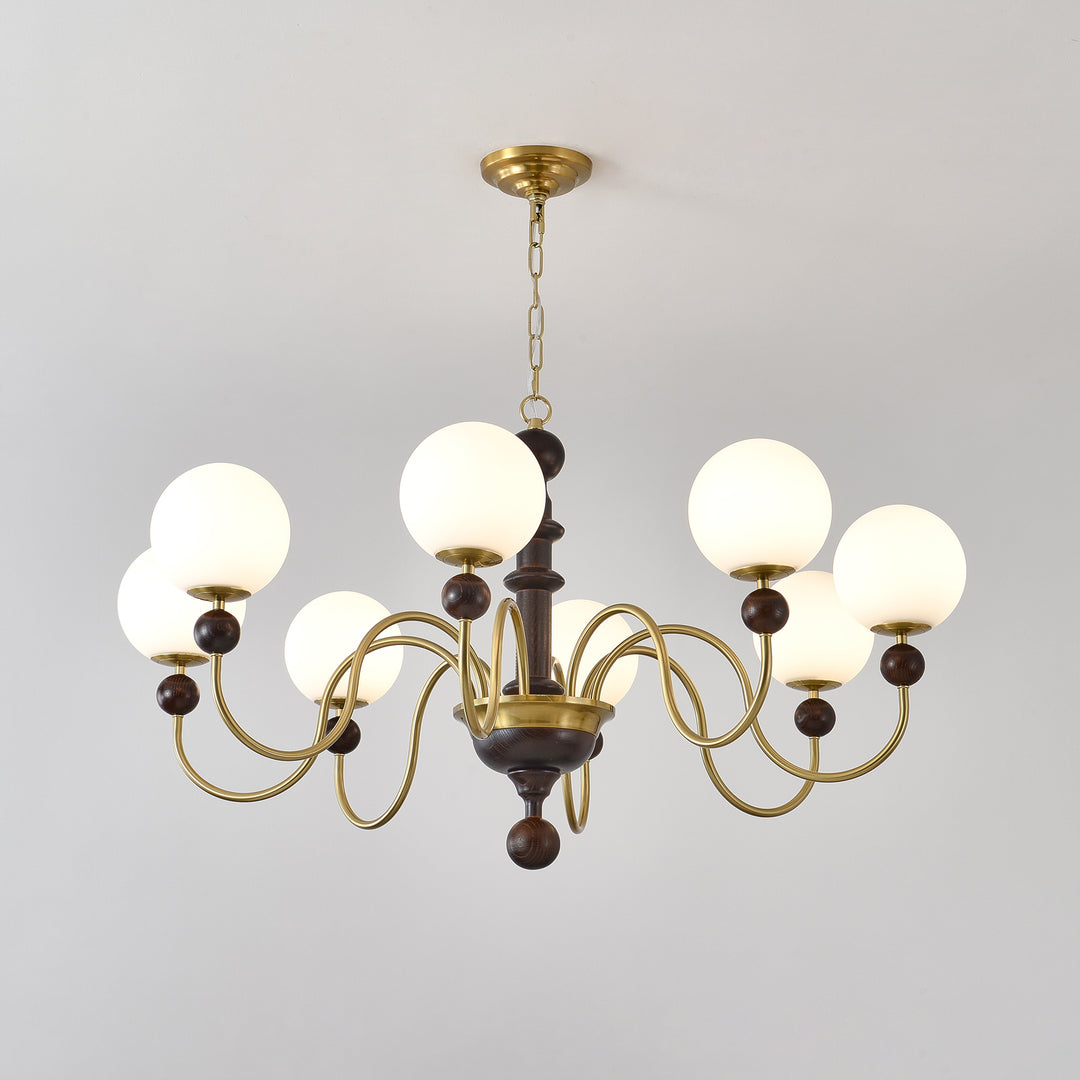 Vintage Curved Sphere Chandelier - Vakkerlight