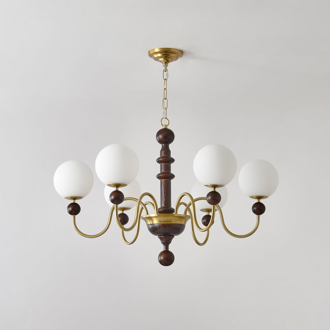 Vintage Curved Sphere Chandelier - Vakkerlight