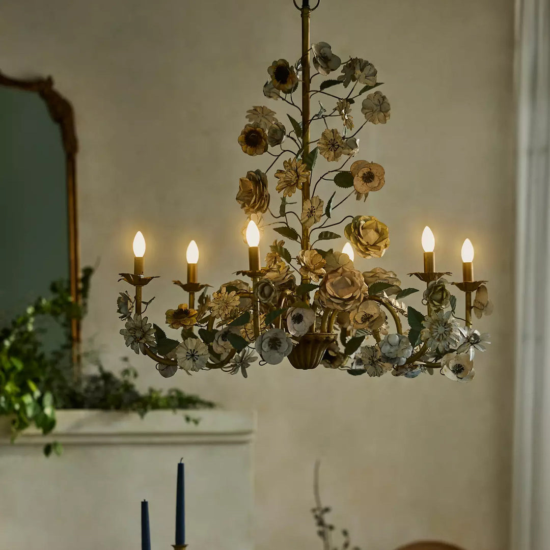 Vintage Floral Chandelier - Vakkerlight