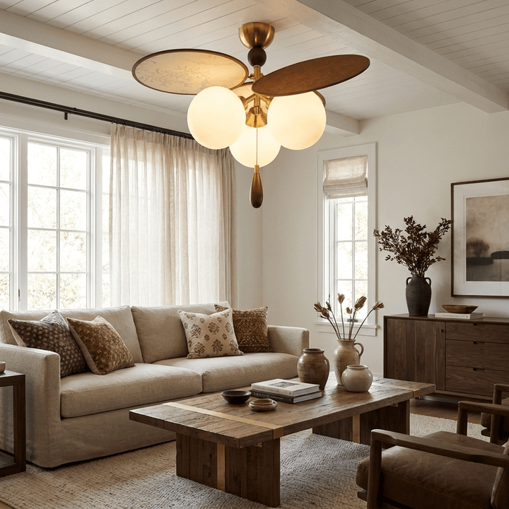 Vintage Floral Disc Ceiling Light - Vakkerlight