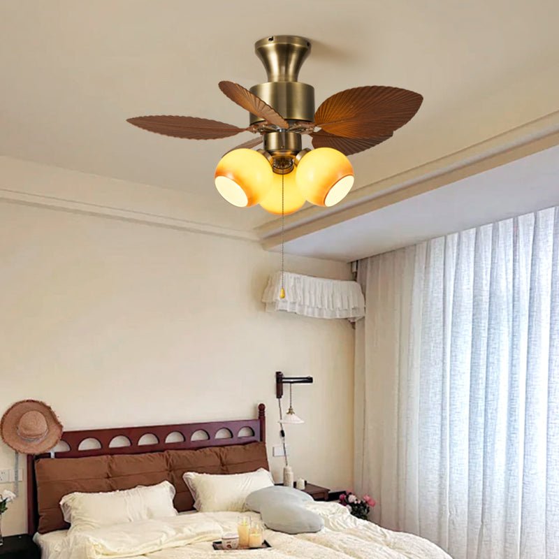 Vintage Leaf Ceiling Fan Light - Vakkerlight