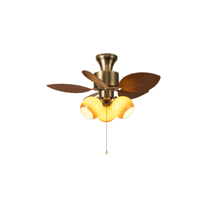 Vintage Leaf Ceiling Fan Light - Vakkerlight