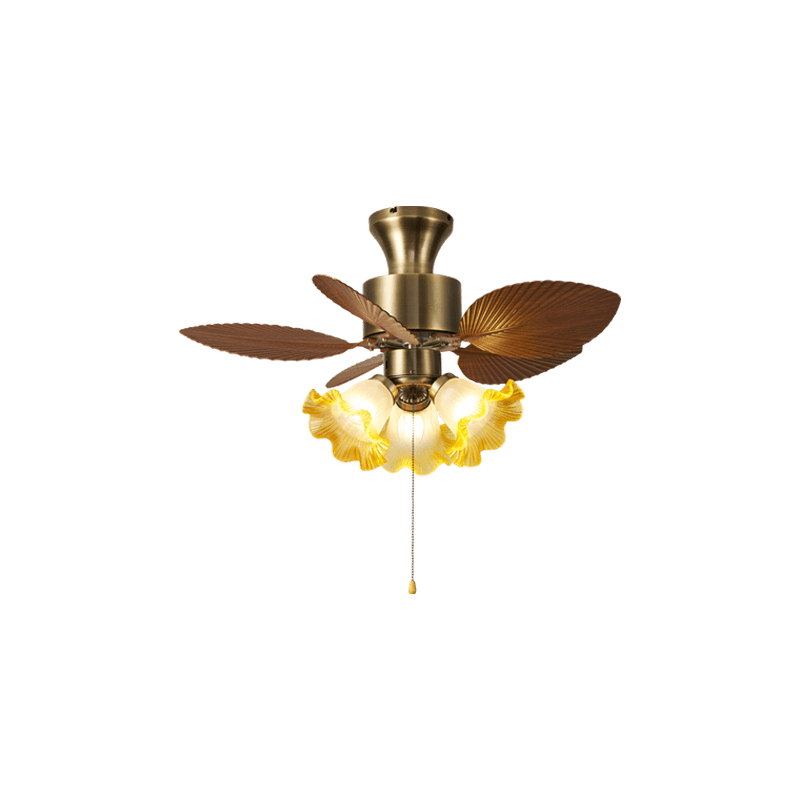 Vintage Leaf Ceiling Fan Light - Vakkerlight