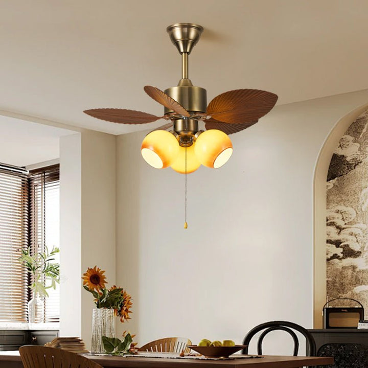 Vintage Leaf Ceiling Fan Light - Vakkerlight