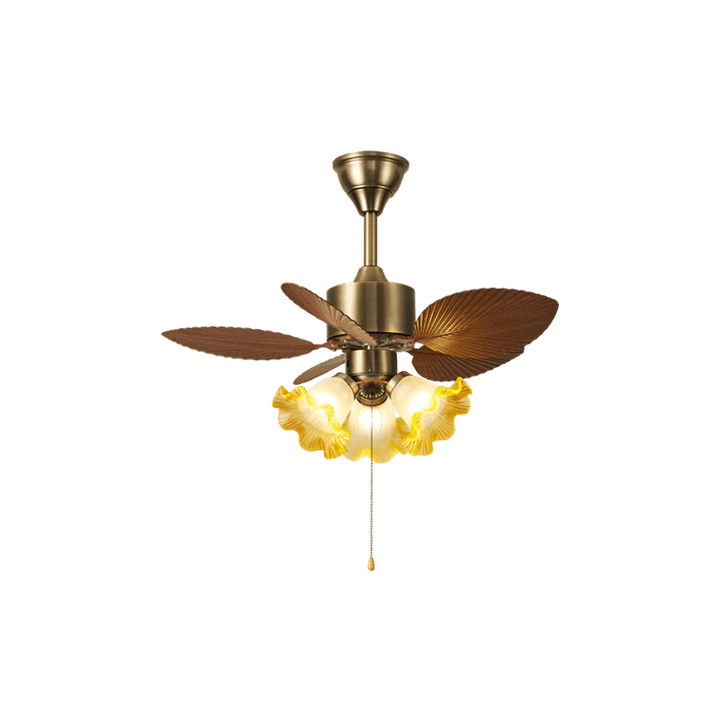 Vintage Leaf Ceiling Fan Light - Vakkerlight