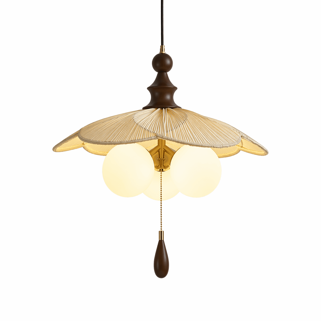 Vintage Pleated Petal Pendant Light - Vakkerlight