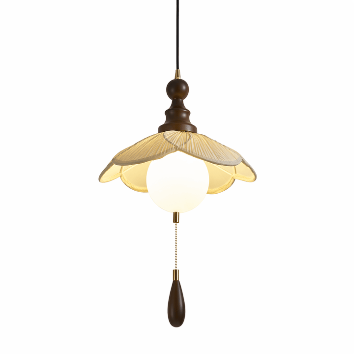 Vintage Pleated Petal Pendant Light - Vakkerlight