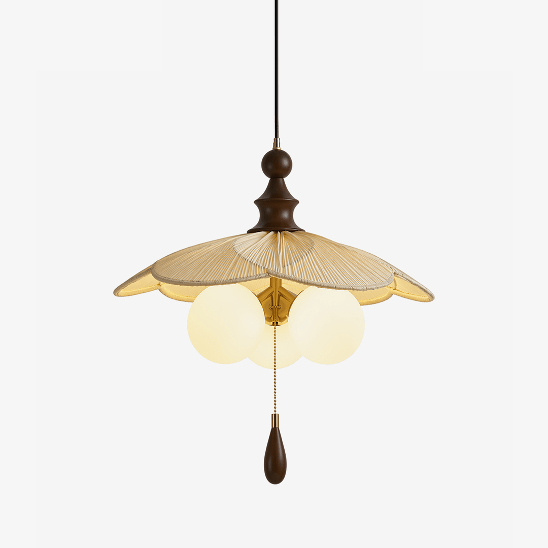 Vintage Pleated Petal Pendant Light - Vakkerlight