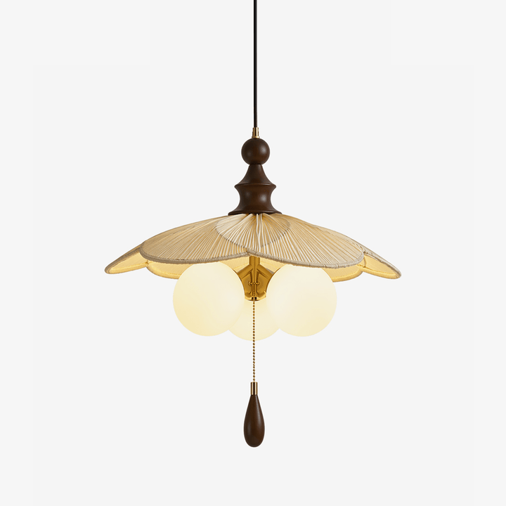 Vintage Pleated Petal Pendant Light - Vakkerlight