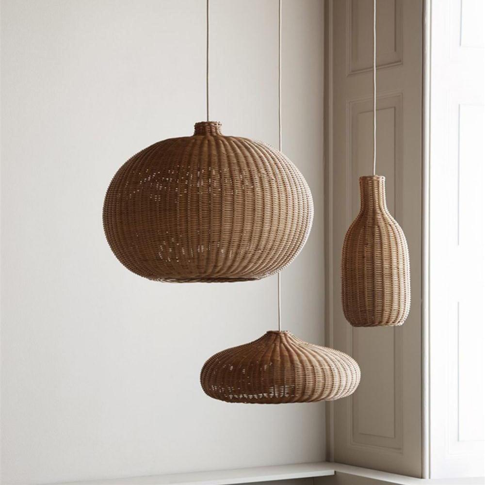 Vintage Rattan Pendant Lamp - Vakkerlight