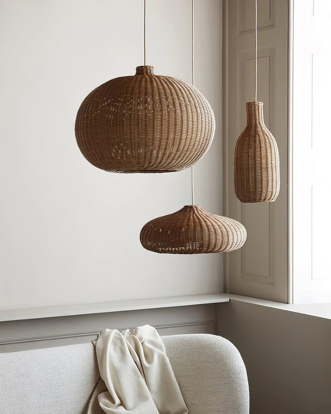 Vintage Rattan Pendant Lamp - Vakkerlight