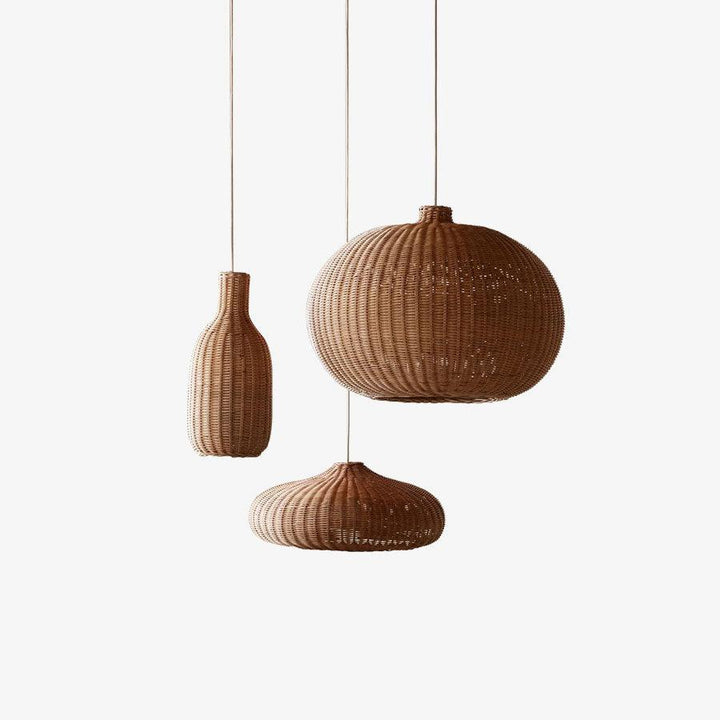 Vintage Rattan Pendant Lamp - Vakkerlight