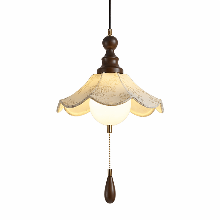 Vintage Scalloped Floral Pendant Light - Vakkerlight