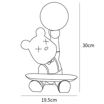 Violet Bear トレイデスクランプ — Dimension drawings 1