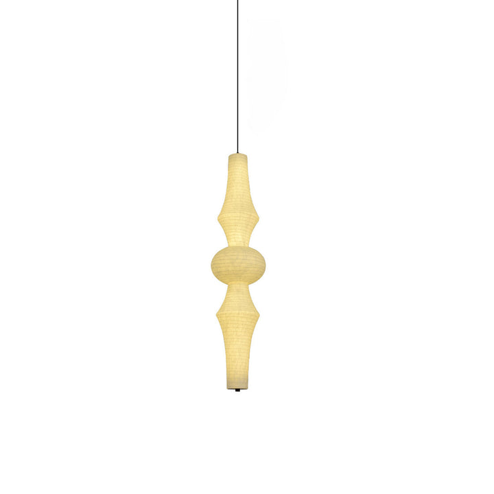 Virelia Sculptural Mulberry Silk Pendant Light - Vakkerlight