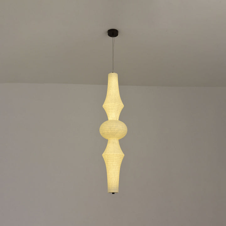 Virelia Sculptural Mulberry Silk Pendant Light - Vakkerlight