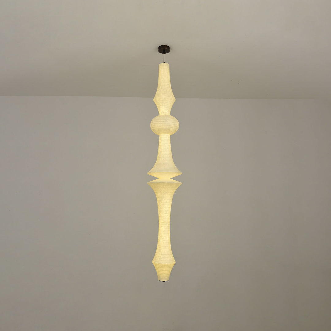 Virelia Sculptural Mulberry Silk Pendant Light - Vakkerlight