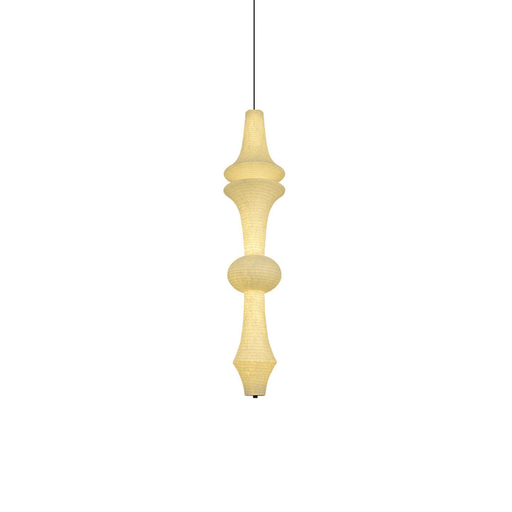 Virelia Sculptural Mulberry Silk Pendant Light - Vakkerlight