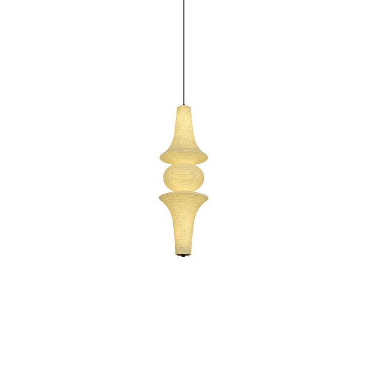 Virelia Sculptural Mulberry Silk Pendant Light - Vakkerlight