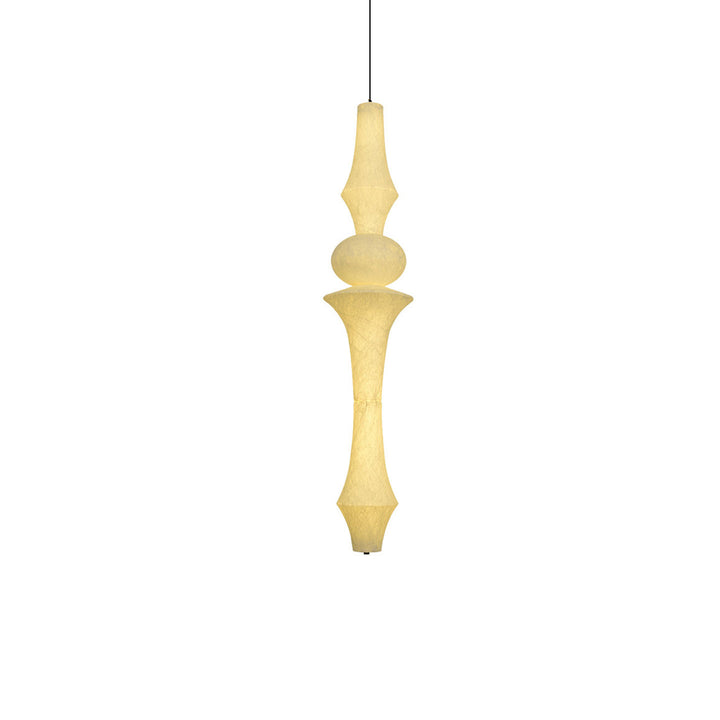 Virelia Sculptural Mulberry Silk Pendant Light - Vakkerlight