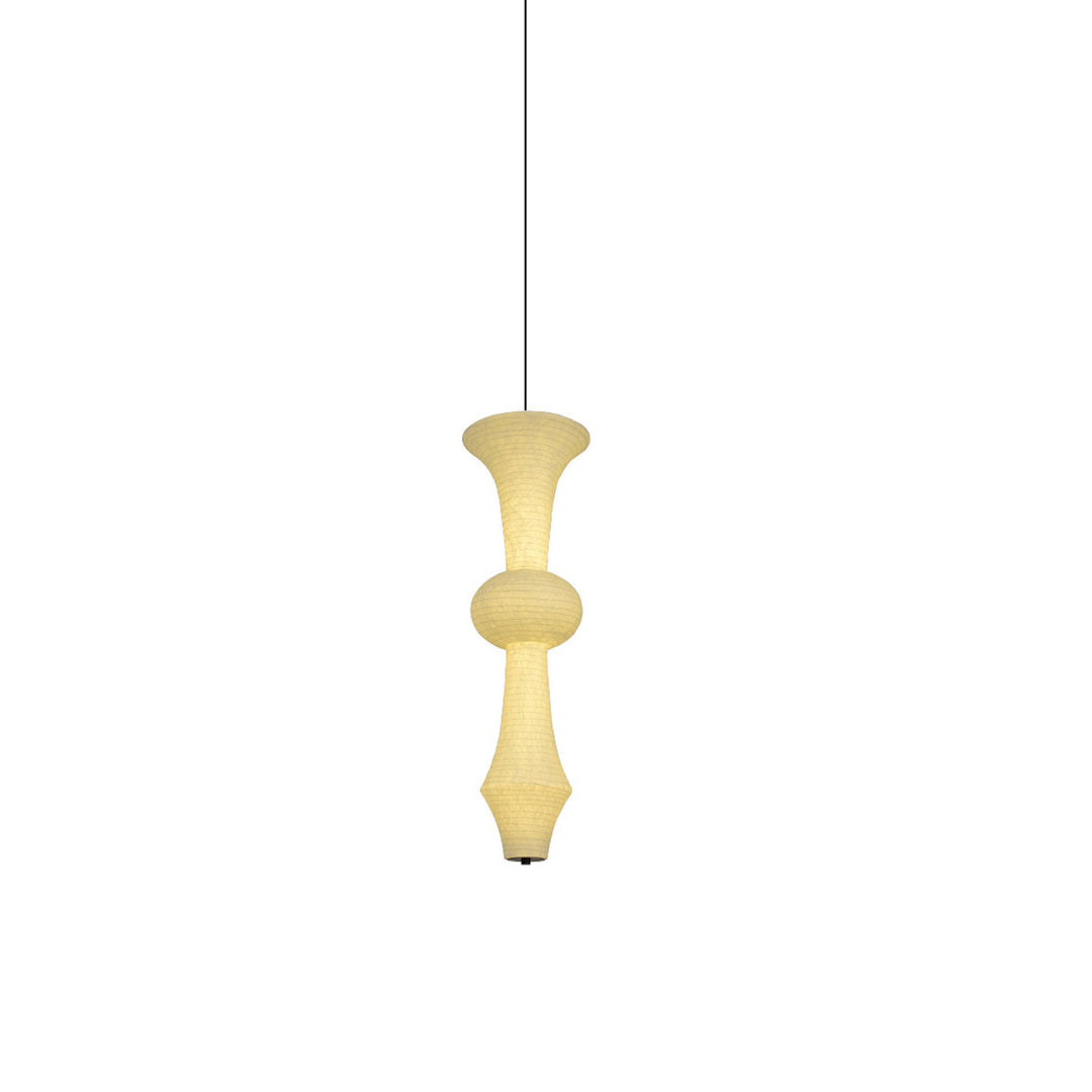Virelia Sculptural Mulberry Silk Pendant Light - Vakkerlight