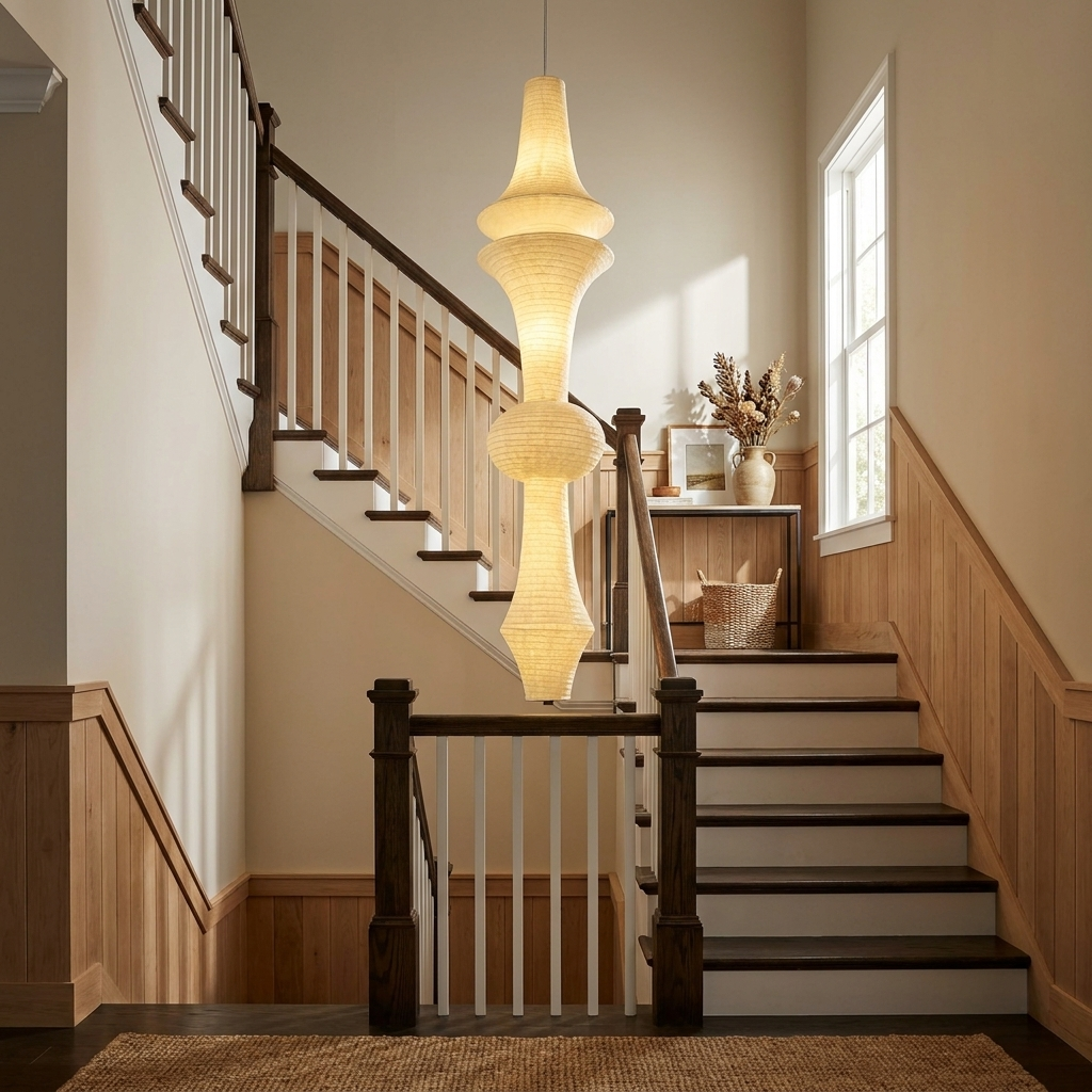 Virelia Sculptural Mulberry Silk Pendant Light