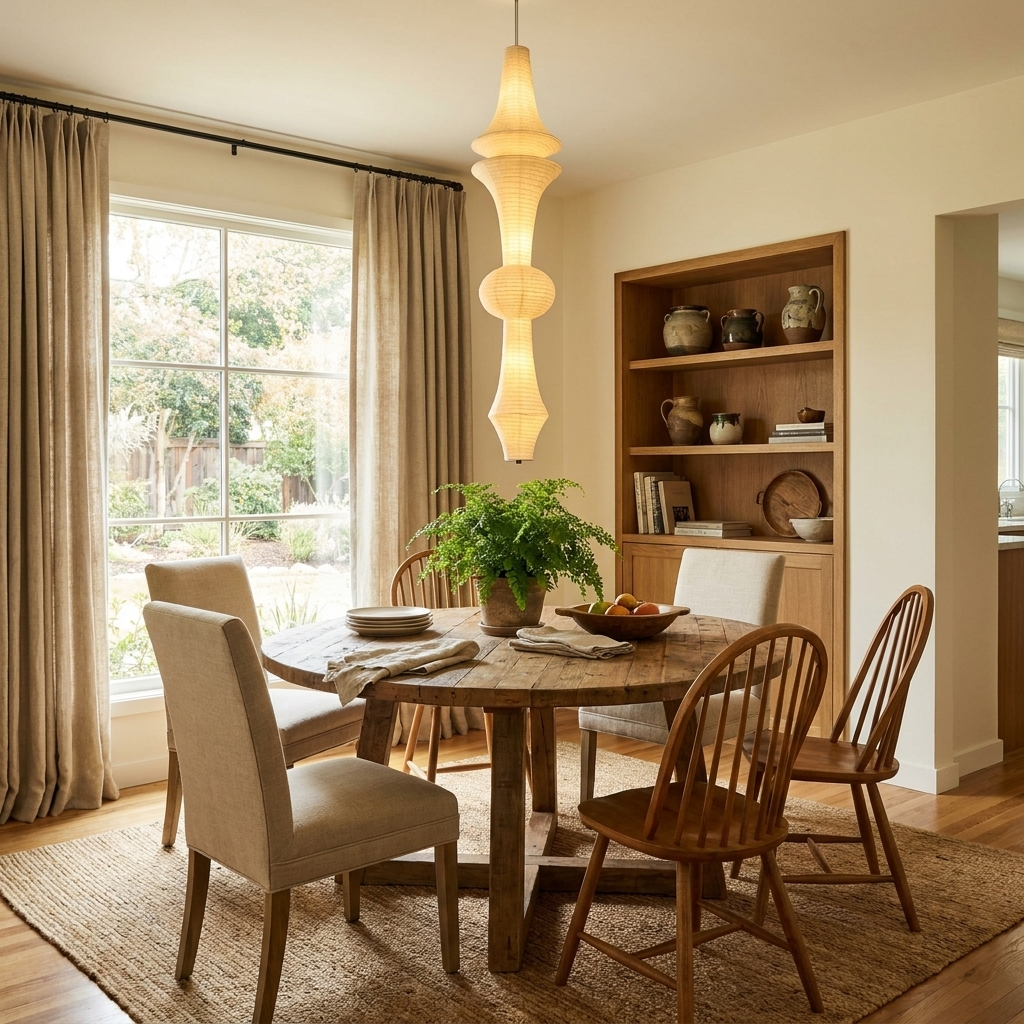 Virelia Sculptural Mulberry Silk Pendant Light