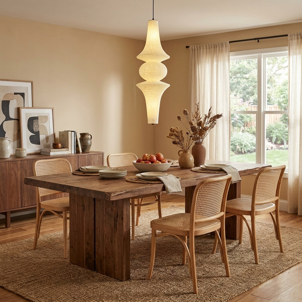 Virelia Sculptural Mulberry Silk Pendant Light