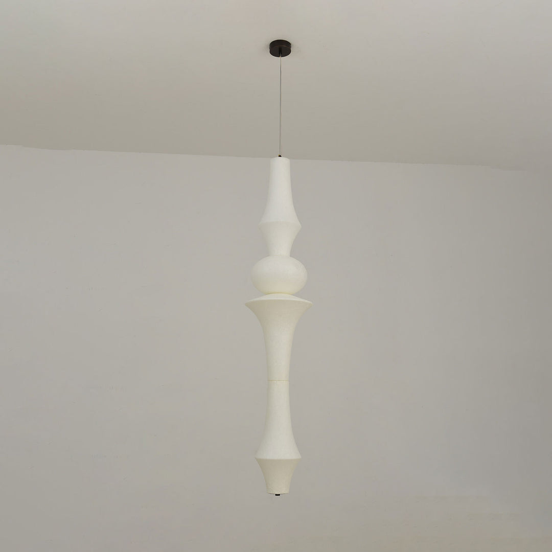 Virelia Sculptural Mulberry Silk Pendant Light - Vakkerlight