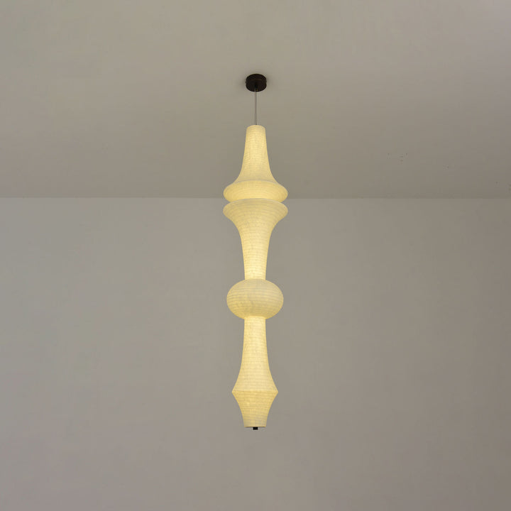 Virelia Sculptural Mulberry Silk Pendant Light - Vakkerlight