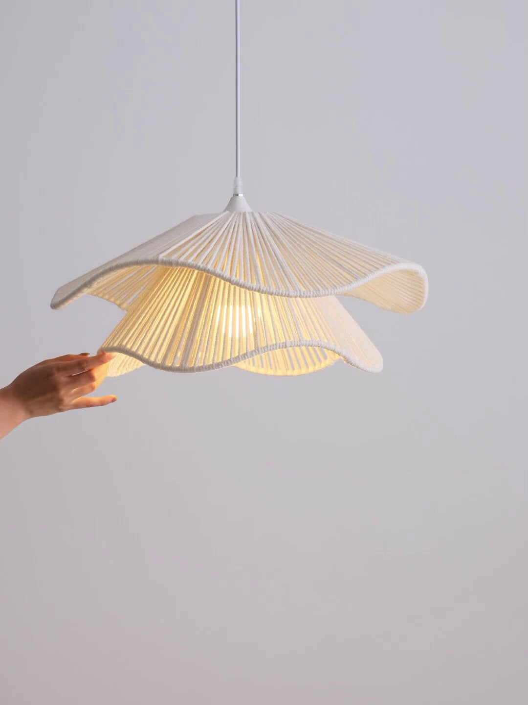 Virella Wave Cotton Rope Pendant