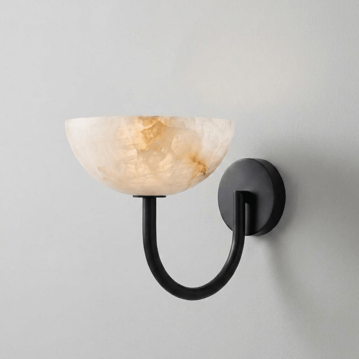 Virelle Alabaster Bowl Wall Sconce - Vakkerlight