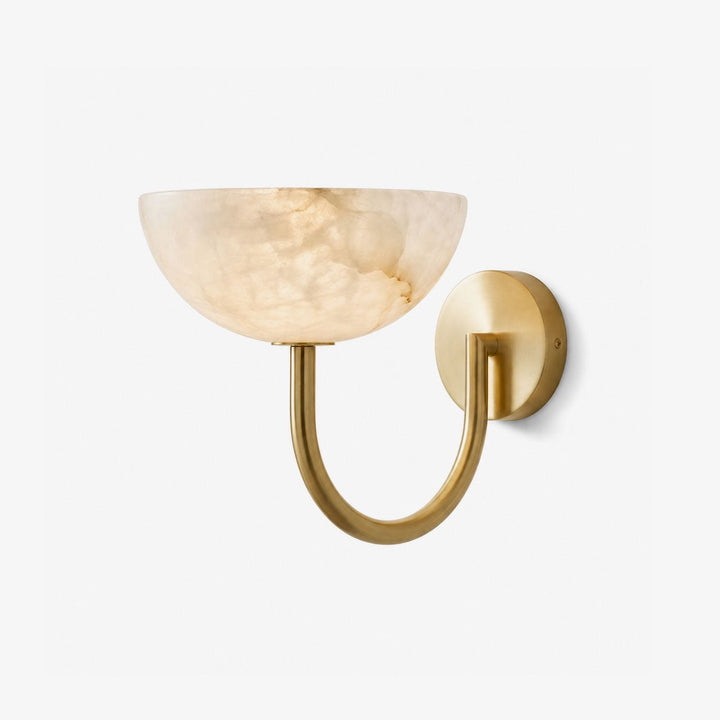 Virelle Alabaster Bowl Wall Sconce - Vakkerlight