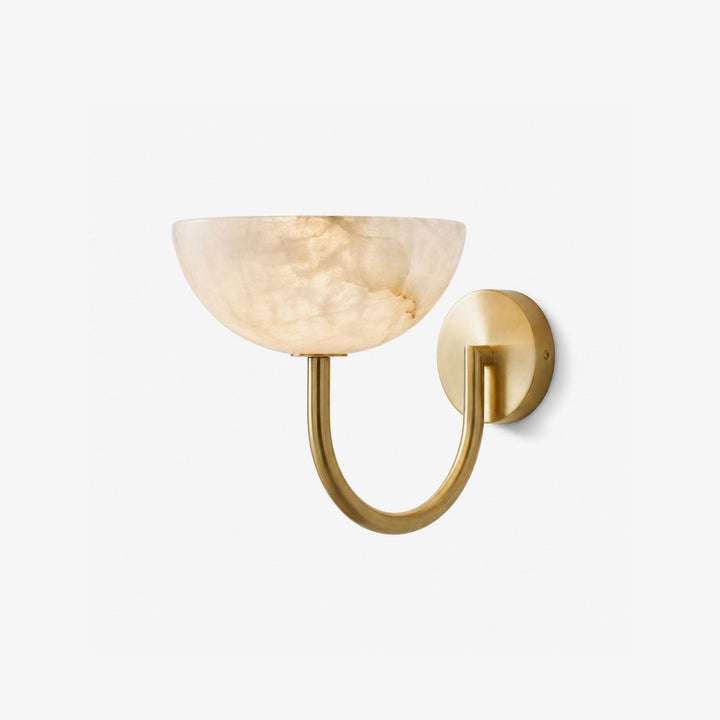 Virelle Alabaster Bowl Wall Sconce - Vakkerlight
