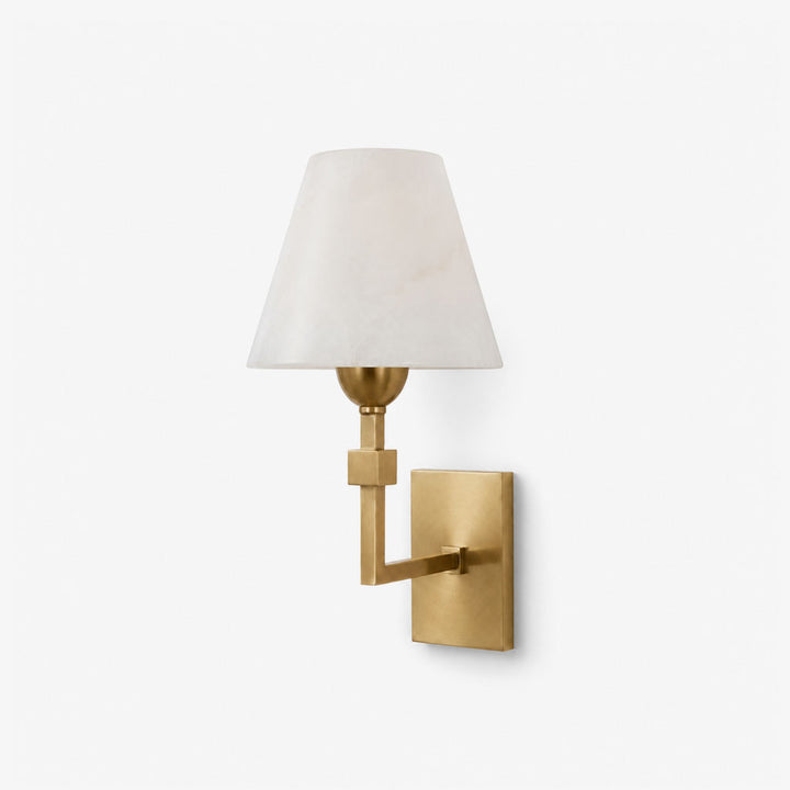 Virelle Alabaster Tapered Wall Sconce