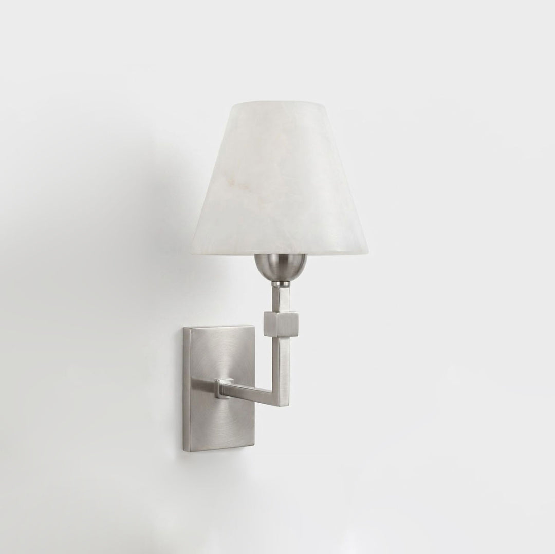 Virelle Alabaster Tapered Wall Sconce