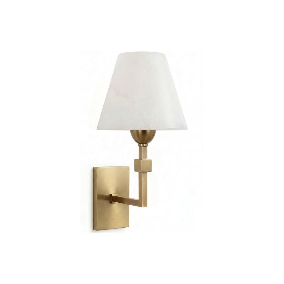 Virelle Alabaster Tapered Wall Sconce