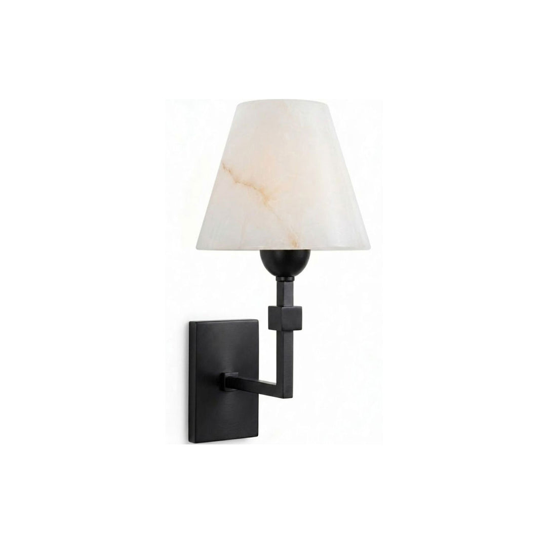 Virelle Alabaster Tapered Wall Sconce