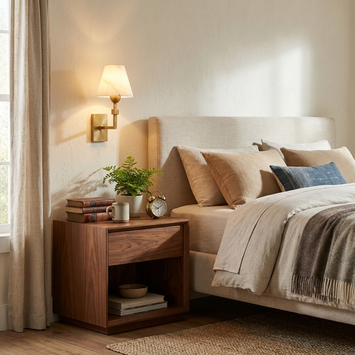 Virelle Alabaster Tapered Wall Sconce