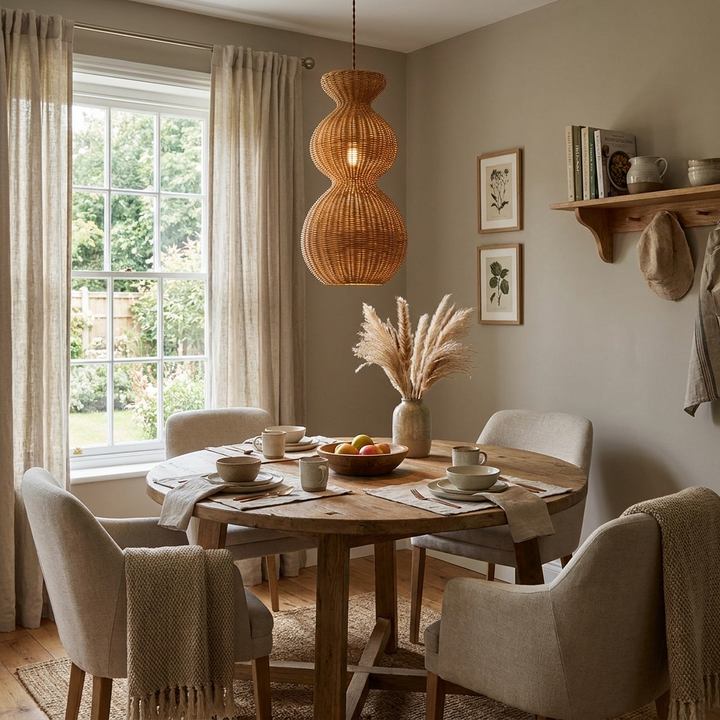 Virelle Gourd Rattan Pendant Light
