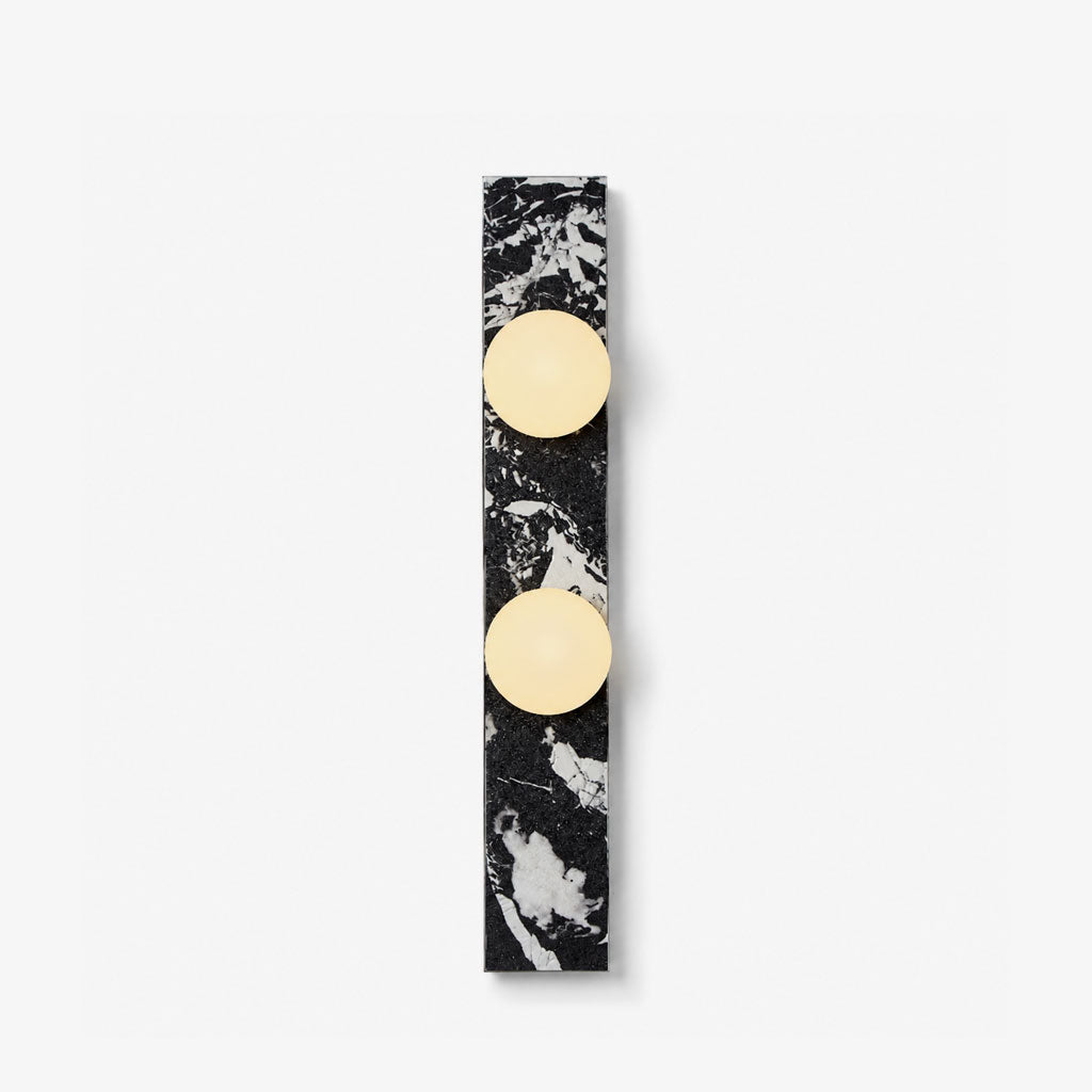 Virelle Stone Double Globe Wall Sconce